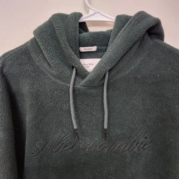 Abercrombie & Fitch Soft A&F Fleece Relaxed Hooded Woman's Medium 1287 - Picture 7 of 8